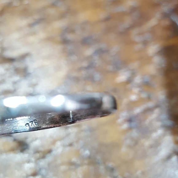 Natural Turquoise sterling ring size 8.5 - Picture 9 of 9